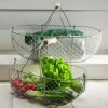 garrett-wade Woven Galvanized Basket Pair Outlet